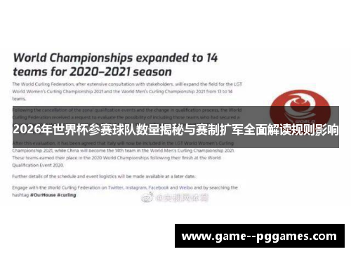 2026年世界杯参赛球队数量揭秘与赛制扩军全面解读规则影响
